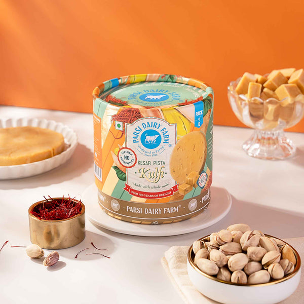 Malai Kulfi & Kesar Pista Kulfi & Mango Kulfi