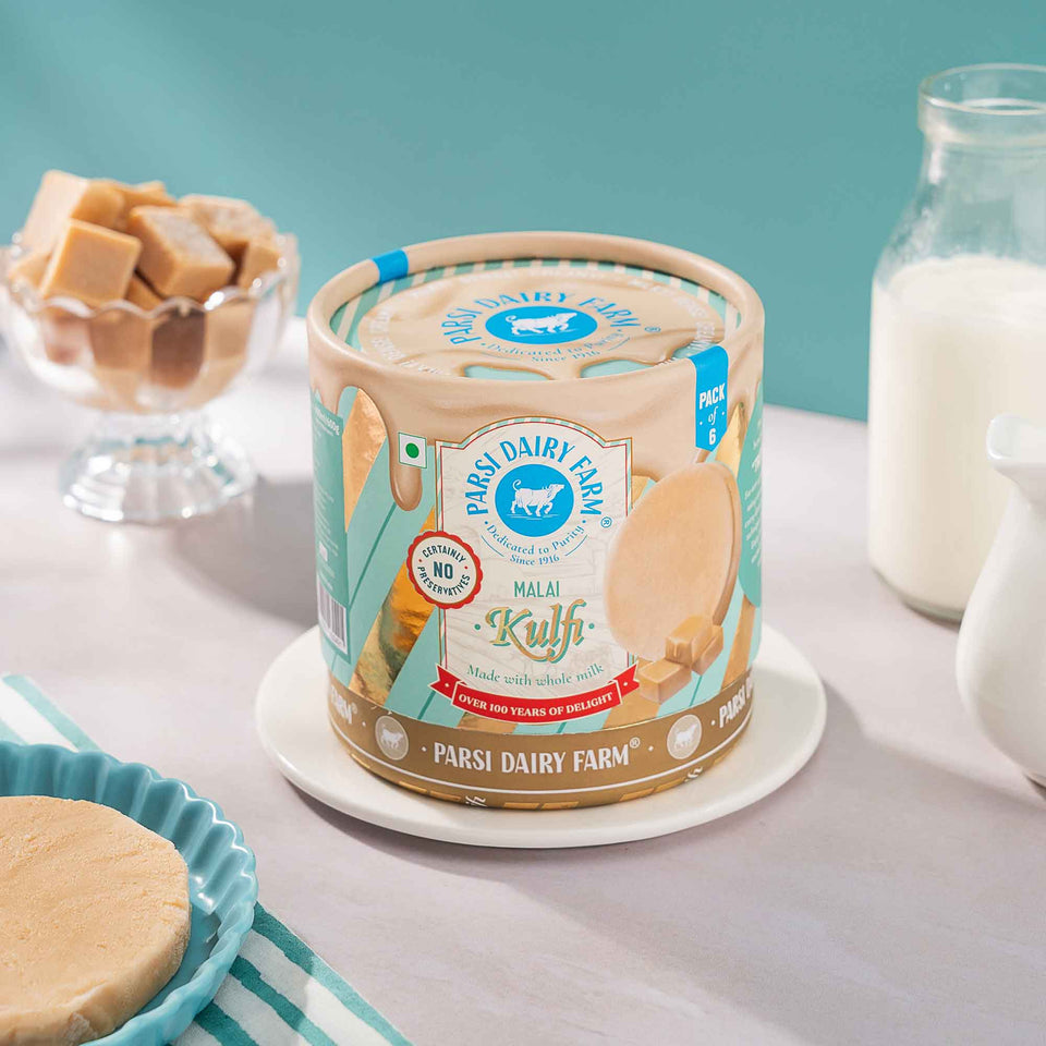 Malai Kulfi Authentic Indian Dessert Parsi Dairy Farm