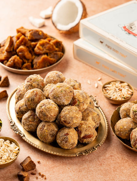 Dryfruit jaggery laddu