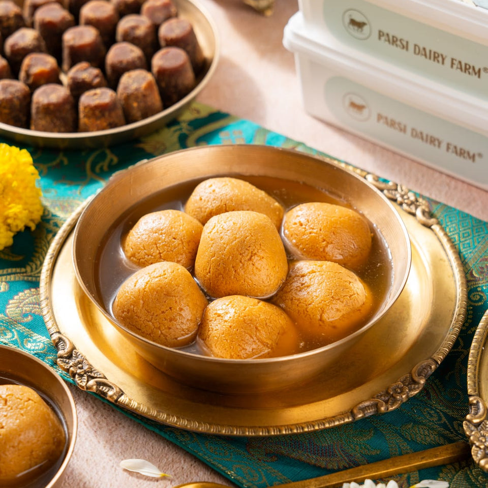 Jaggery (Gur) Rasgulla – Traditional Sweet Parsi Dairy Farm